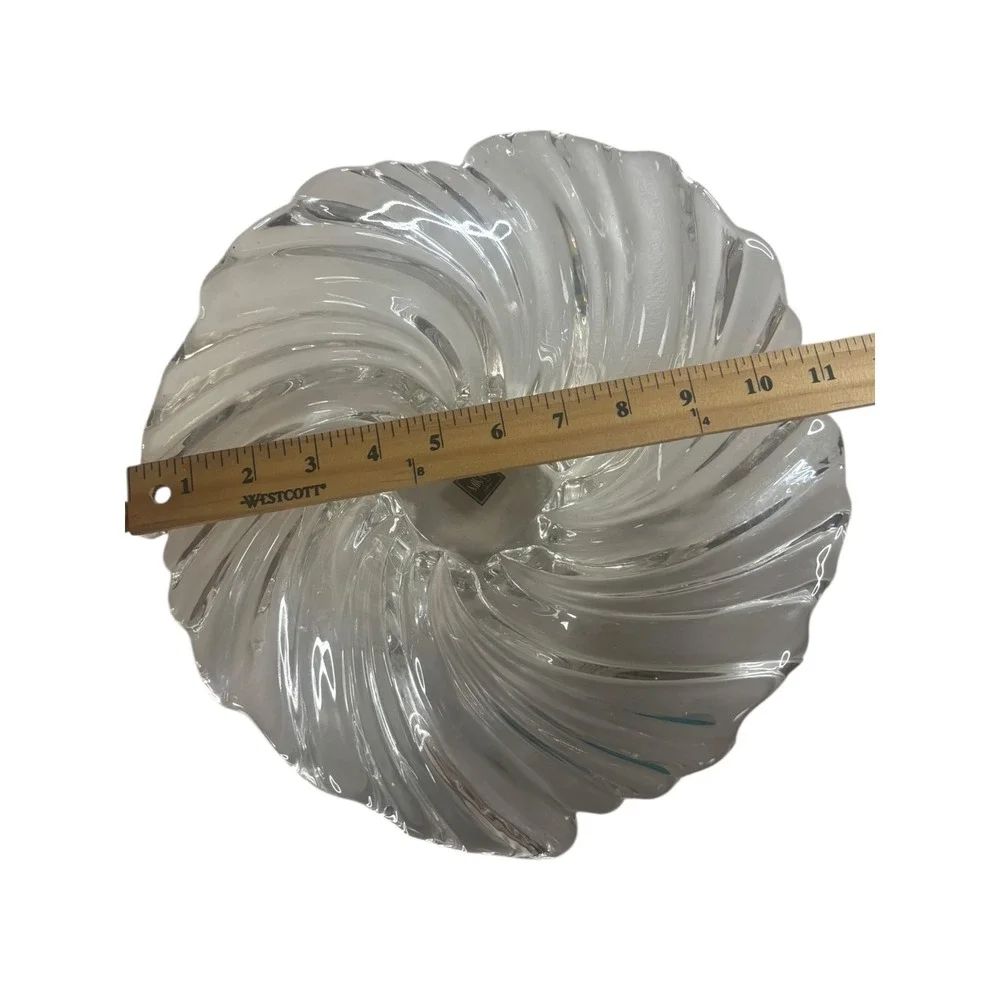 Mikasa Belle Epoque Centerpiece Fruit Bowl‎ Crystal Glass 12.5